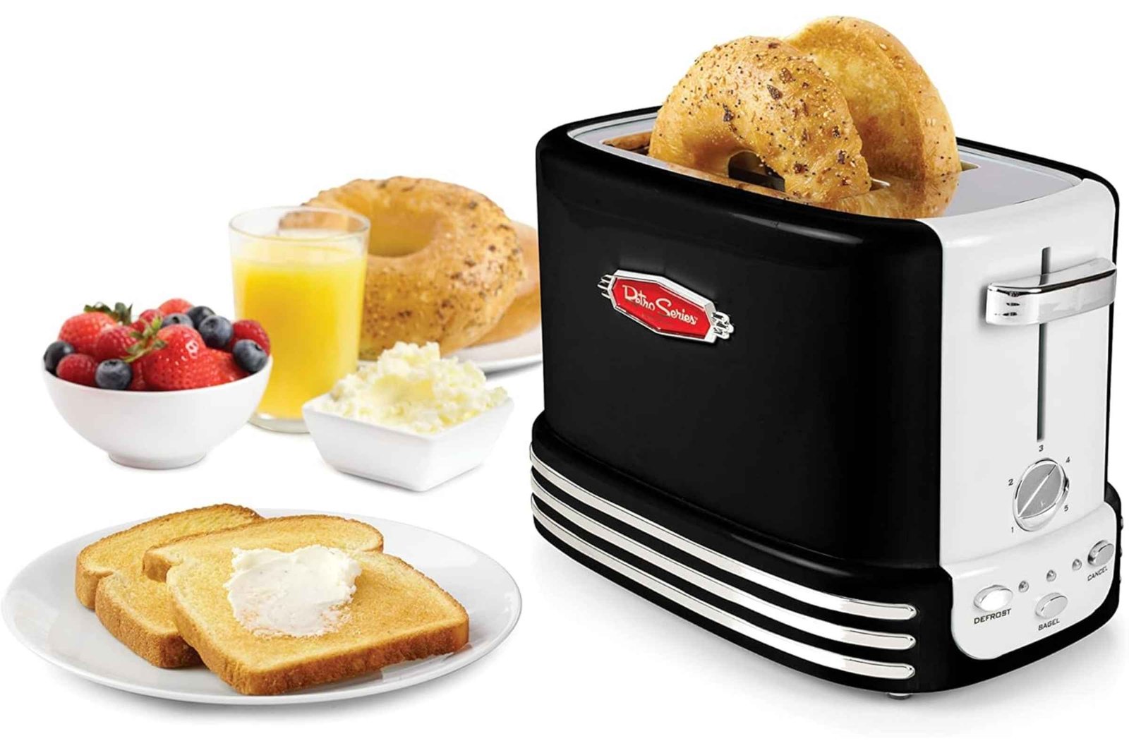 Nostalgia Retro Wide 2-Slice Toaster