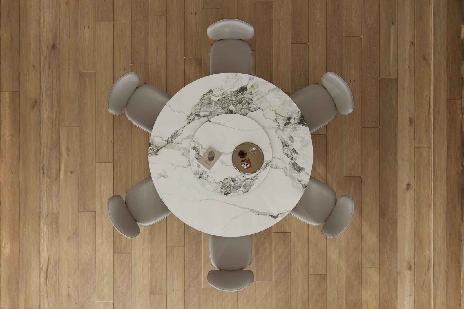 1-14 Is the Round Dining Table with White Sintered Stone Tabletop Good? Is It Worth It? COMPLETE Review with Pros & Cons (59" Table + 6 Gray Chairs)