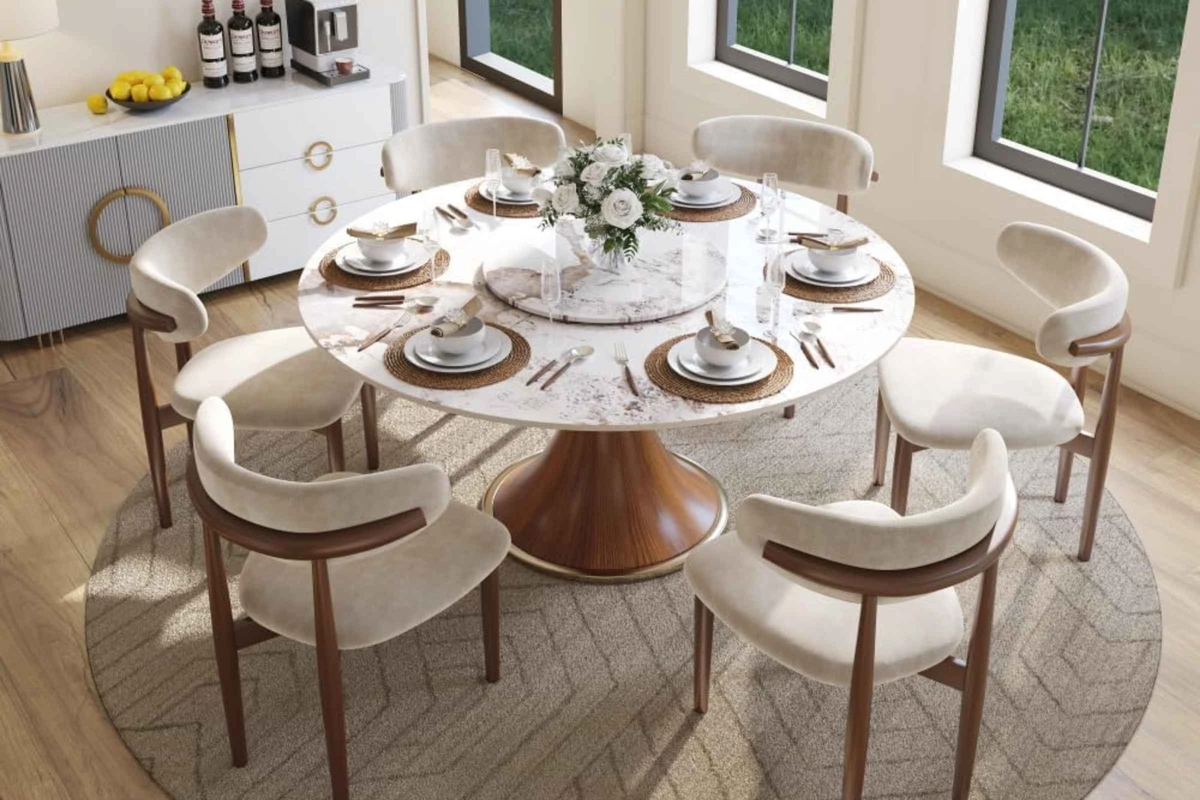 2-1 POVISON 53" Modern Round Dining Table — Is It Good? Is It Worth It? Complete Review With Pros, Cons & Real-World Insights