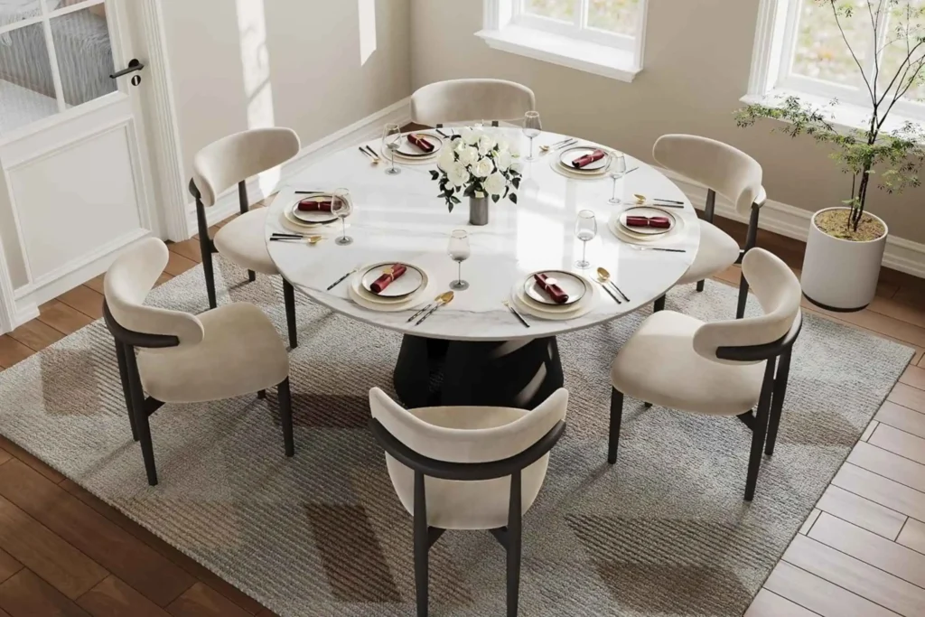 2-2-1024x683 POVISON 59" Round Dining Table Review — Is It Good? Is It Worth It? Complete Review With Pros, Cons & Real-World Insights