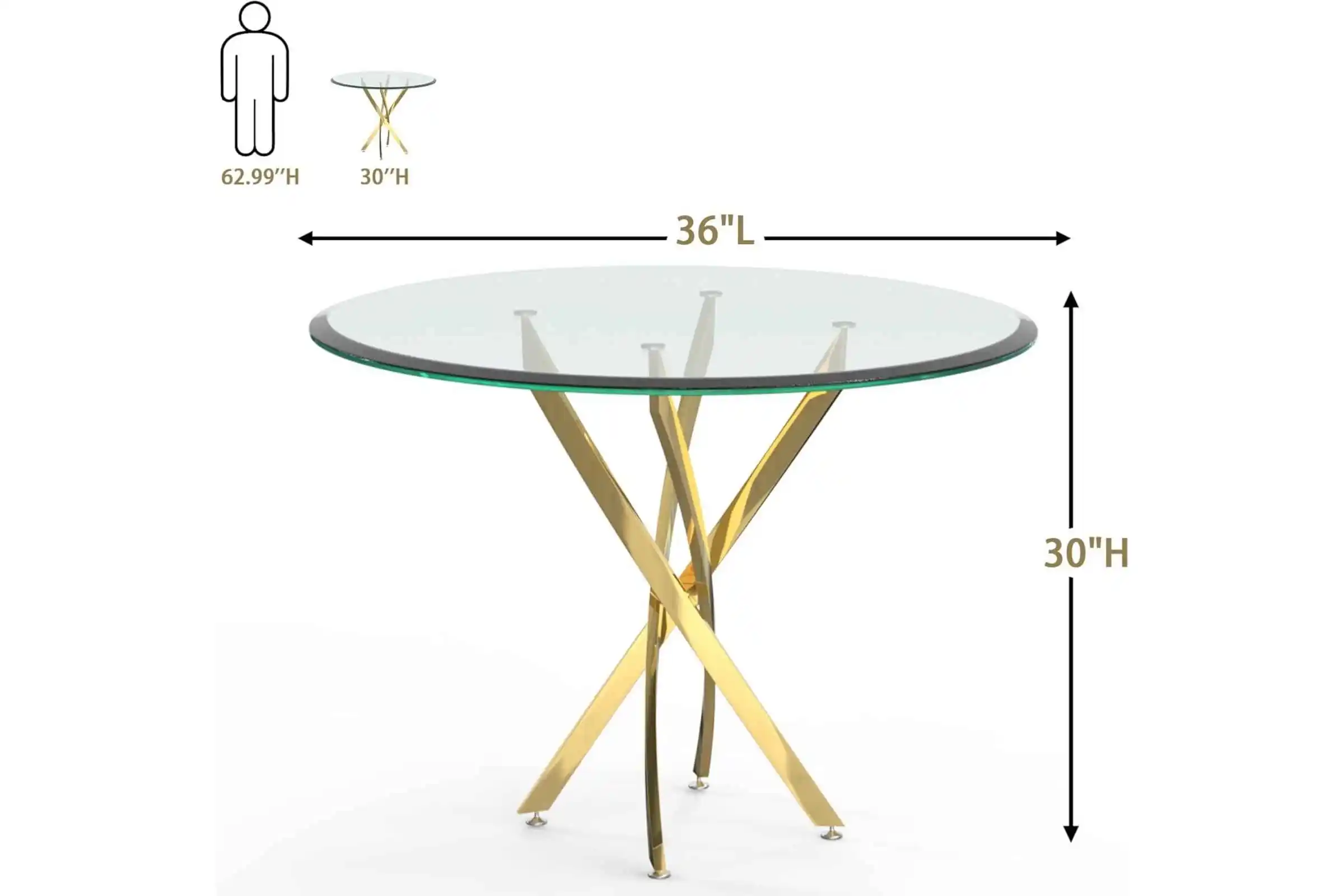 2-5 AF ARTISAN FURNITURE 36" Round Glass Dining Table for 4 — Is It Good? Is It Worth It? Complete Review With Pros, Cons & Real-World Insights