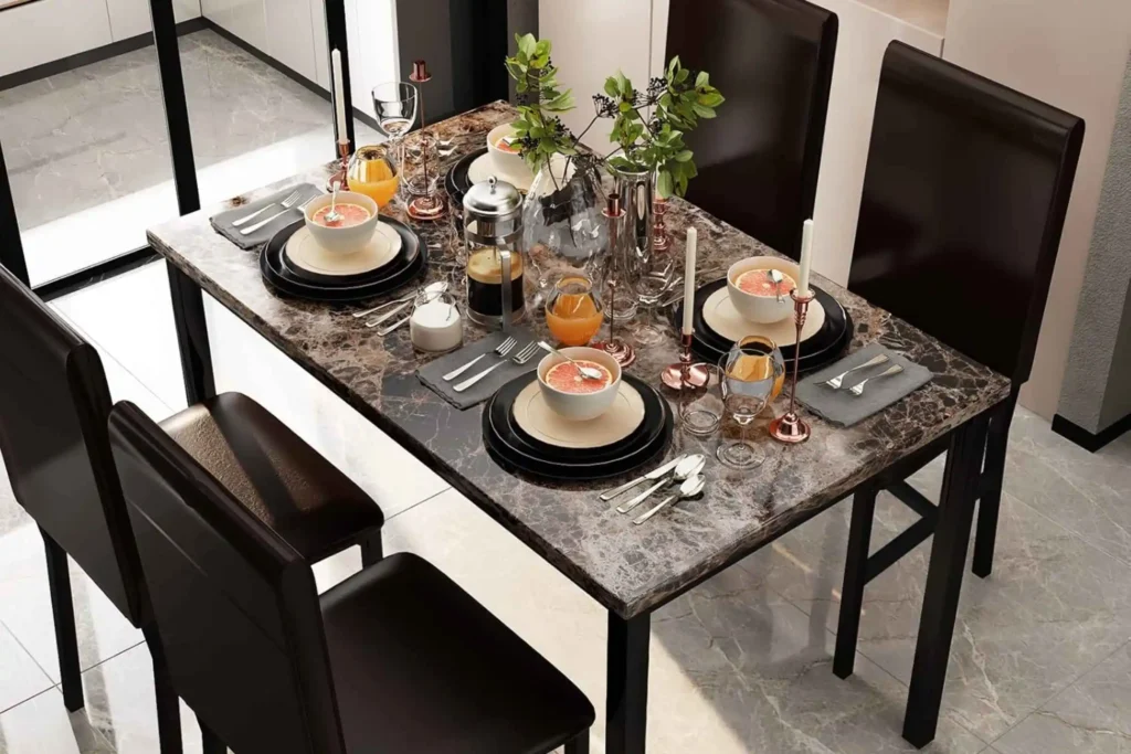 3-3-1024x683 AWQM 5 Piece Dining Table Set for 4 — Is It Good? Is It Worth It? Complete Review With Pros and Cons