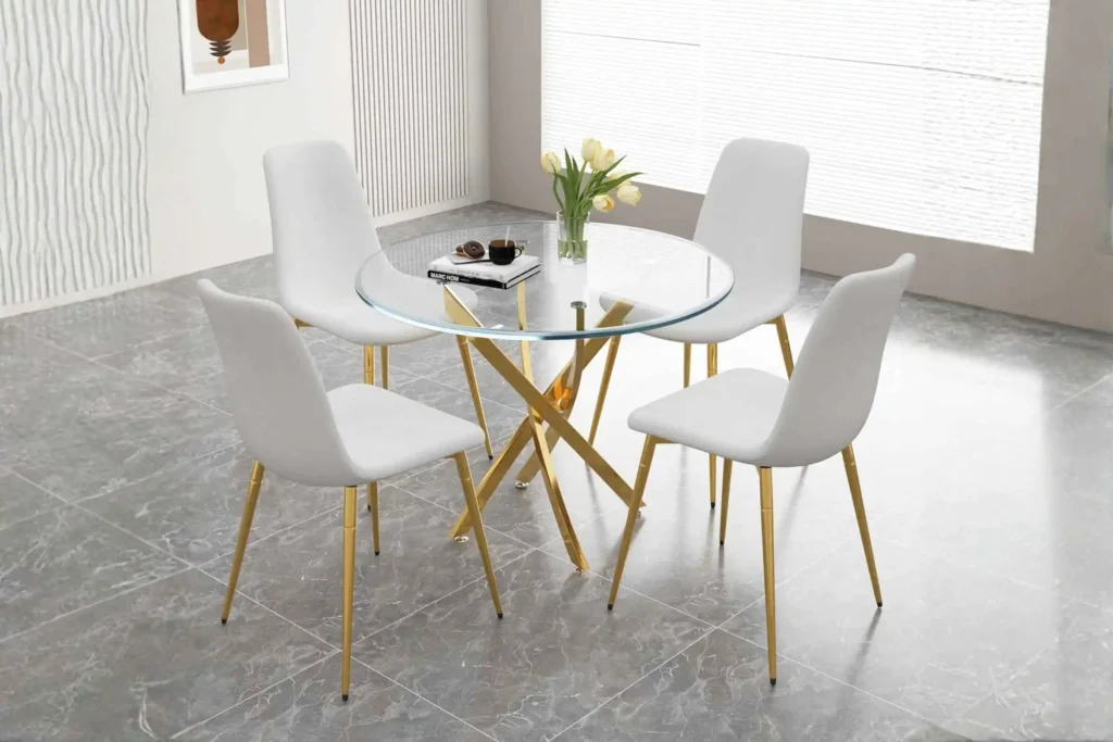 3-5-1024x683 AF ARTISAN FURNITURE 36" Round Glass Dining Table for 4 — Is It Good? Is It Worth It? Complete Review With Pros, Cons & Real-World Insights