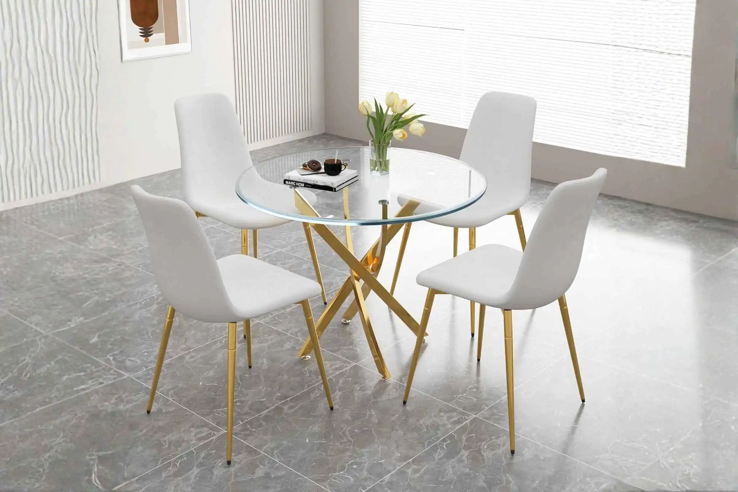 3-5 AF ARTISAN FURNITURE 36" Round Glass Dining Table for 4 — Is It Good? Is It Worth It? Complete Review With Pros, Cons & Real-World Insights