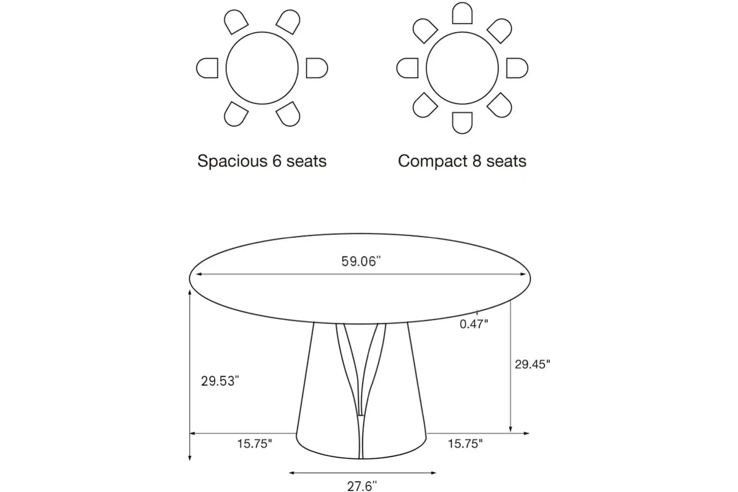 4-2 POVISON 59" Round Dining Table Review — Is It Good? Is It Worth It? Complete Review With Pros, Cons & Real-World Insights