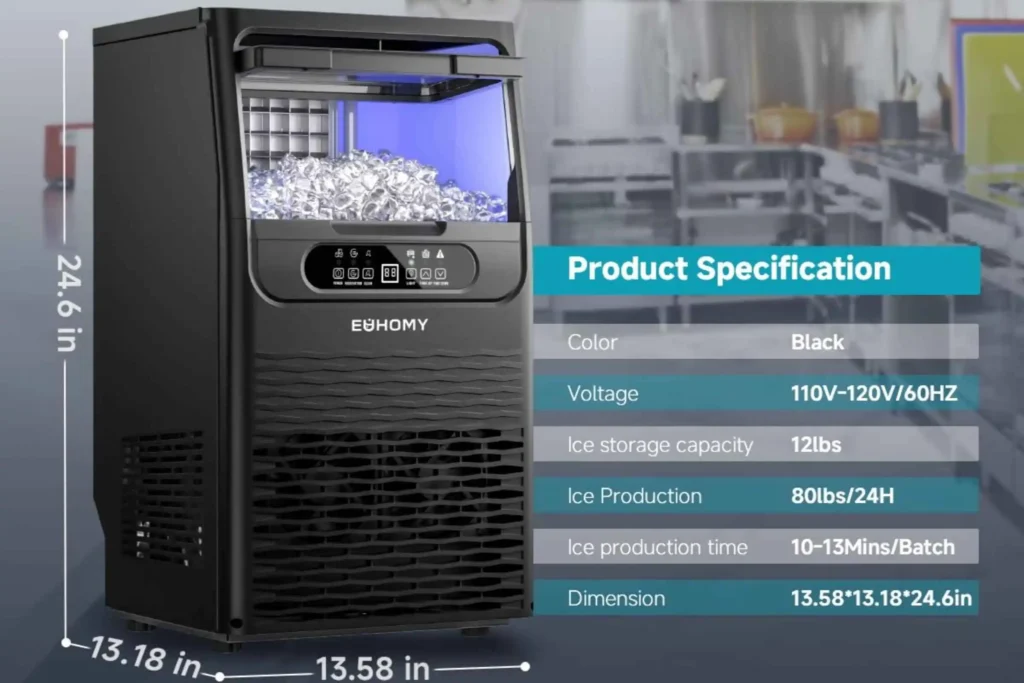 2-4-1024x683 EUHOMY Commercial Ice Maker Machine CIM011-02 — Is It Good? Is It Worth It? Complete Review With Pros and Cons
