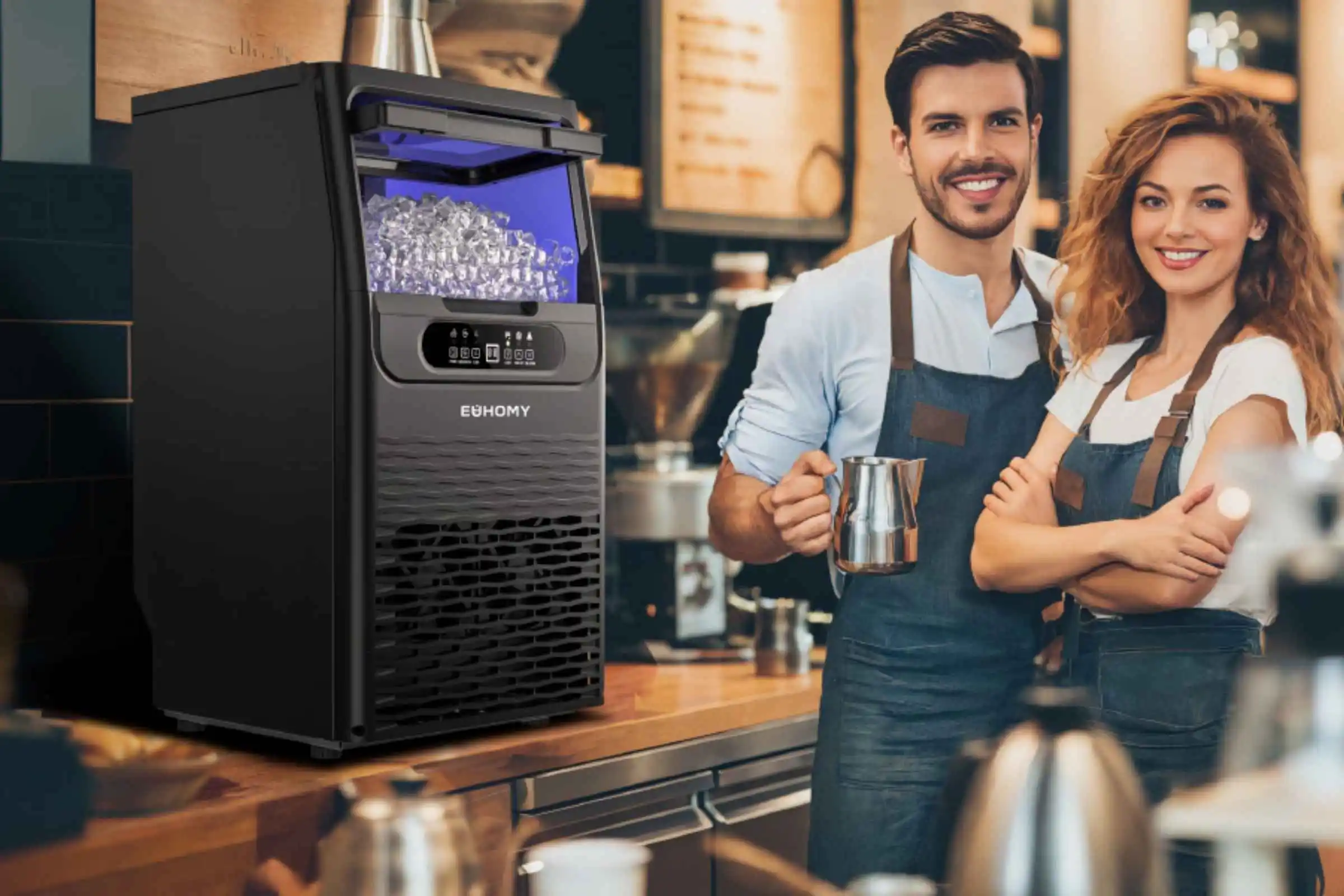 3-4 EUHOMY Commercial Ice Maker Machine CIM011-02 — Is It Good? Is It Worth It? Complete Review With Pros and Cons