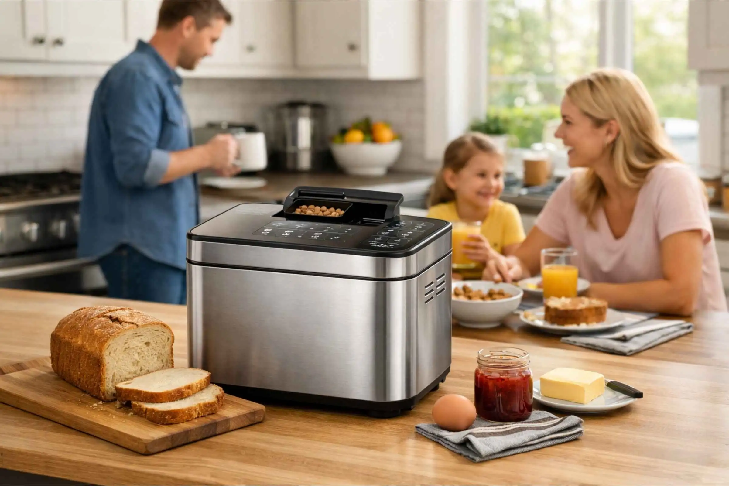 best bread machines with ceramic pans and auto dispensers