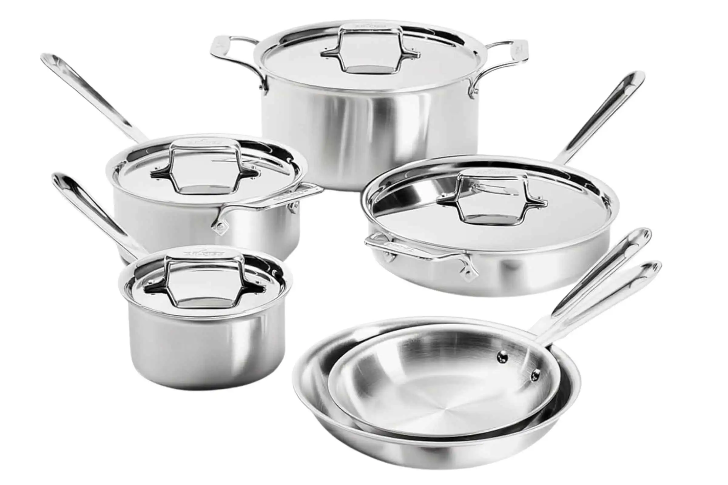 1-8 All-Clad D5 Brushed 5-Ply Stainless Steel 10-Piece Cookware Set: Is It Good? Is It Worth It? Complete Review with Pros and Cons