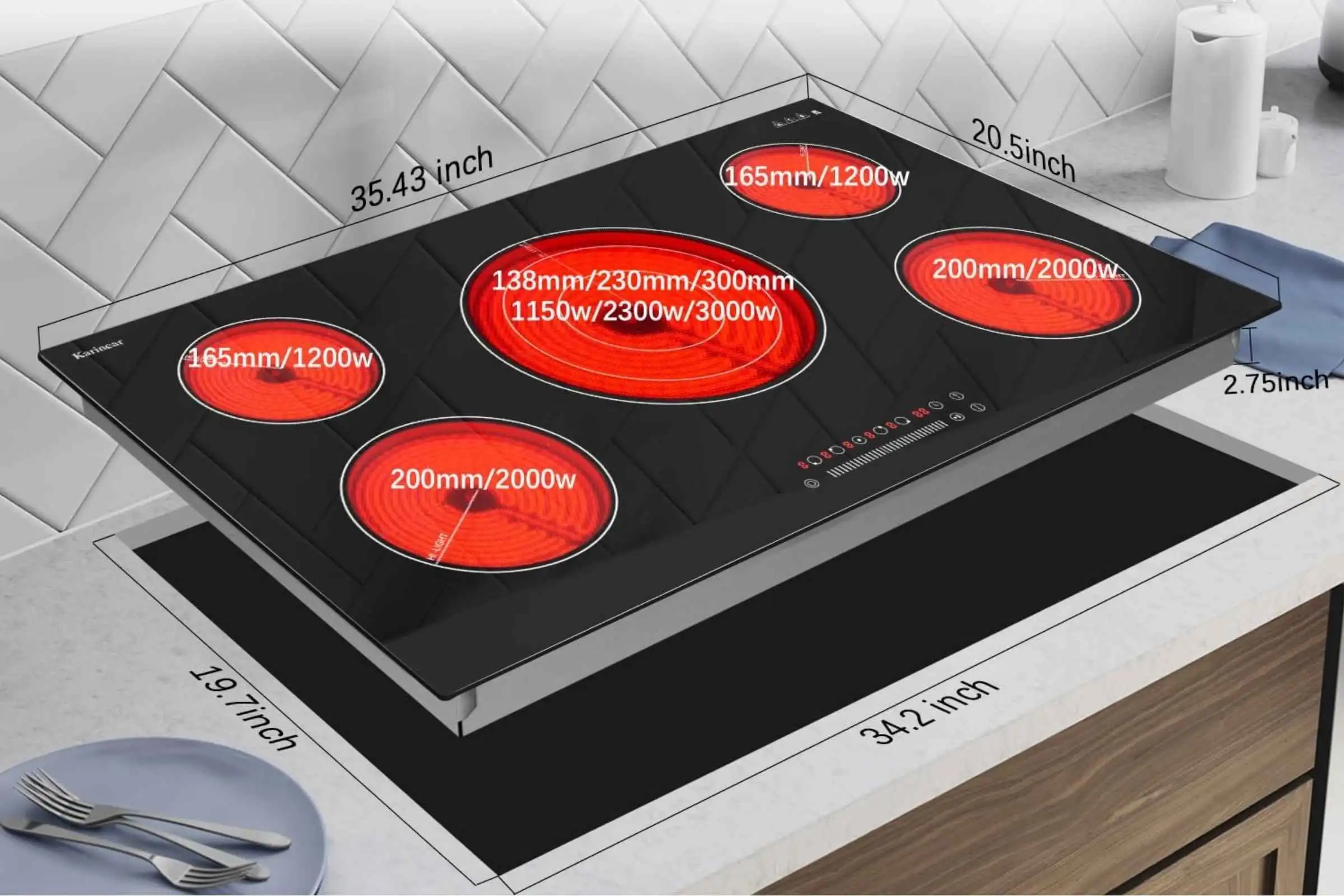 2-1 Karinear 36 Inch Electric Cooktop 5 Burners: Is It Good? Is It Worth It? Complete Review with Pros and Cons