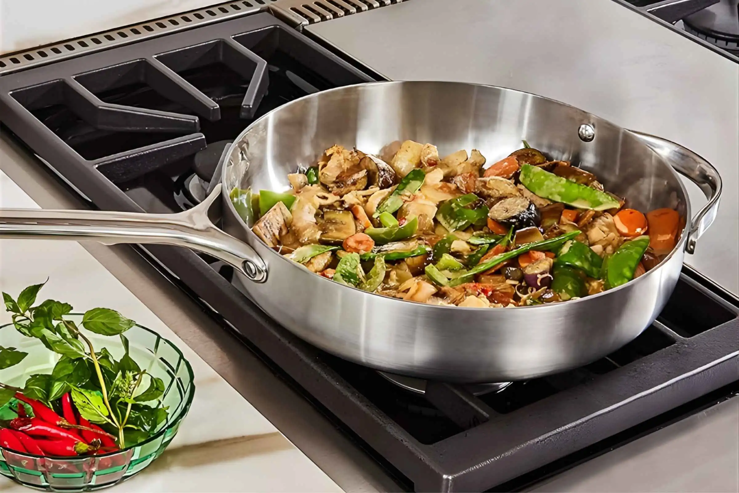 Caraway Stainless Steel Fry Pan