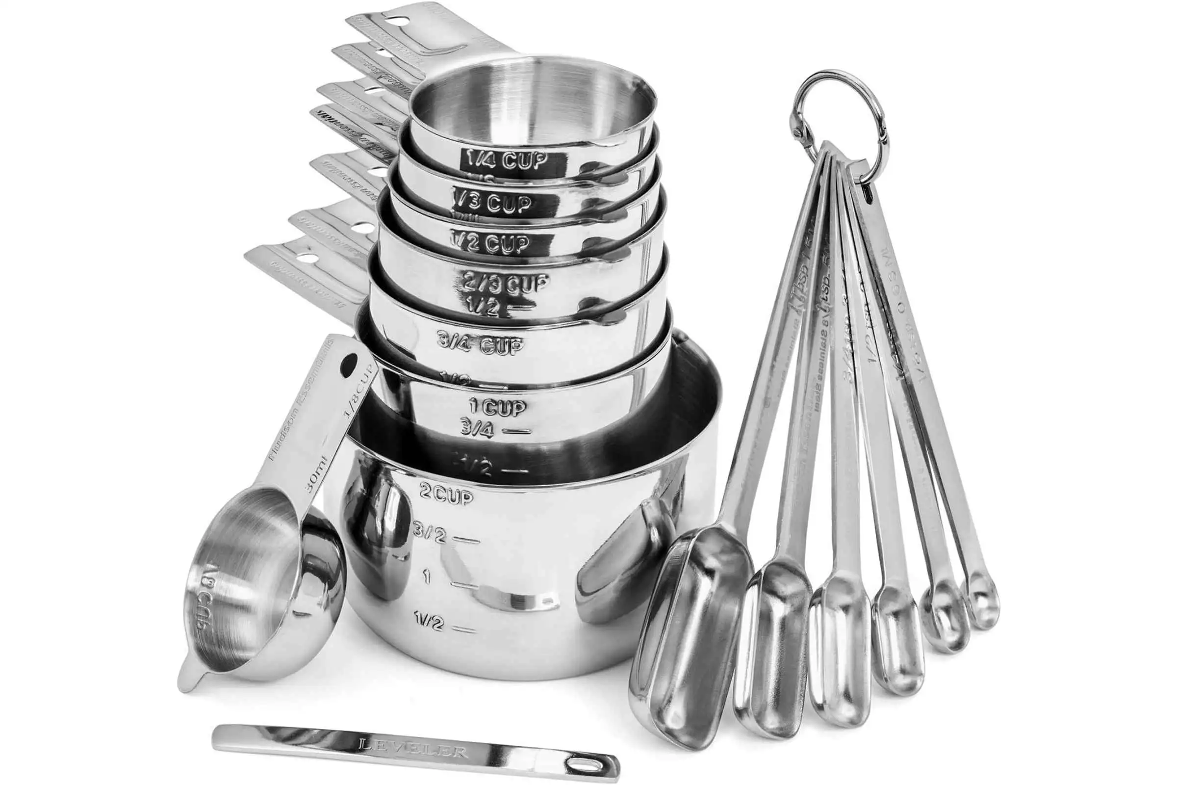 1-13 Hudson Essentials Stainless Steel Measuring Cups and Spoons Set (15 Piece Set) Review – Is It Good? Is It Worth It? Complete Review With Pros and Cons